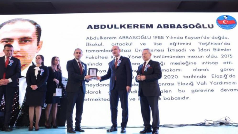 Bakan Soylu’dan, Vali Yardımcısı Abbasoğlu’na Üstün başarı ödülü